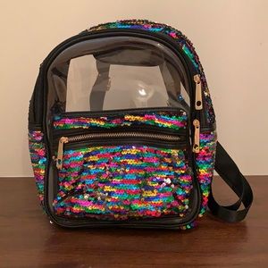 Sequin backpack